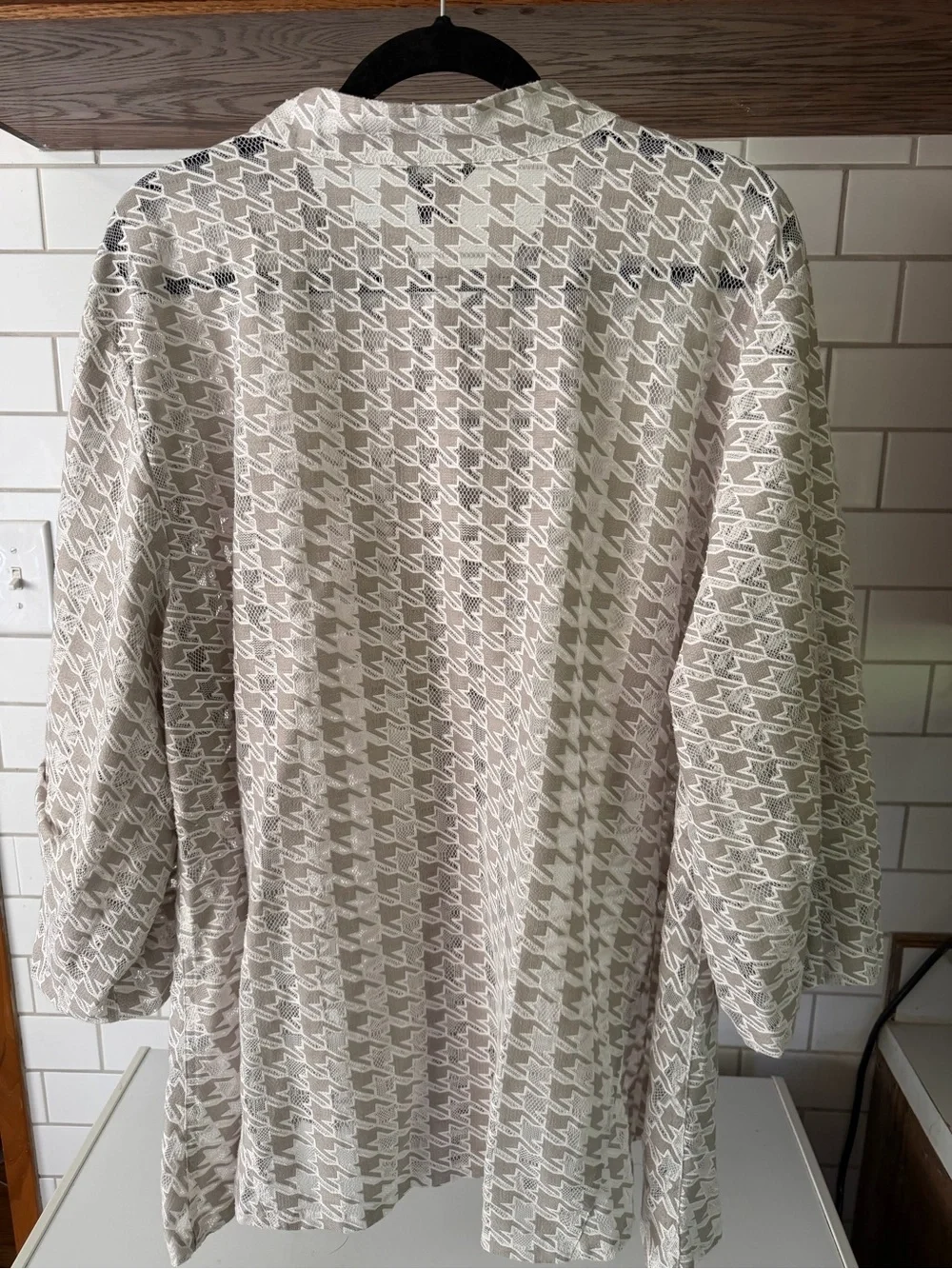 Neutral Multiples Button-Front Jacket - Picture 2 of 6